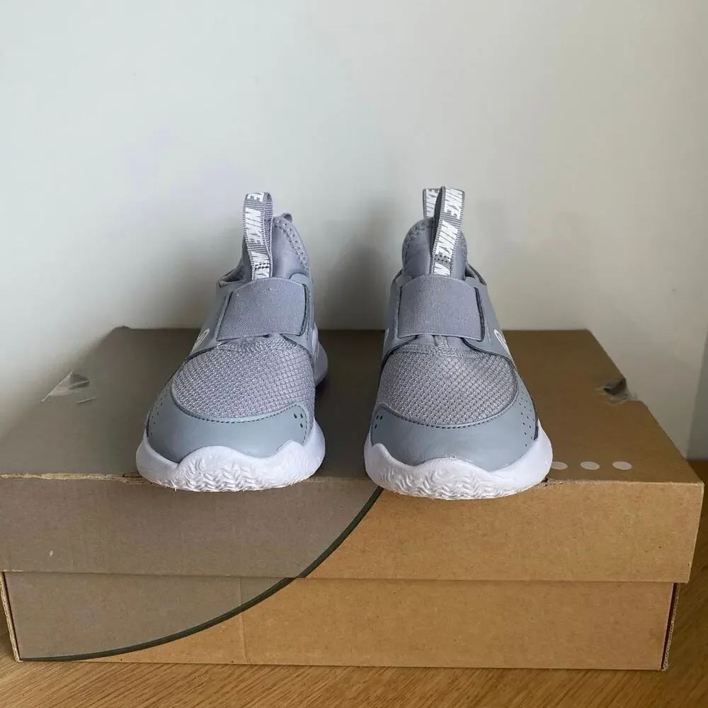 Nike Flex Runner Grey/White Kids Sneakers- SZ 12 C